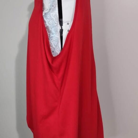 2X Blouse Ultra Teeze Red Sleeveless NWOT C4061 - Picture 4 of 5